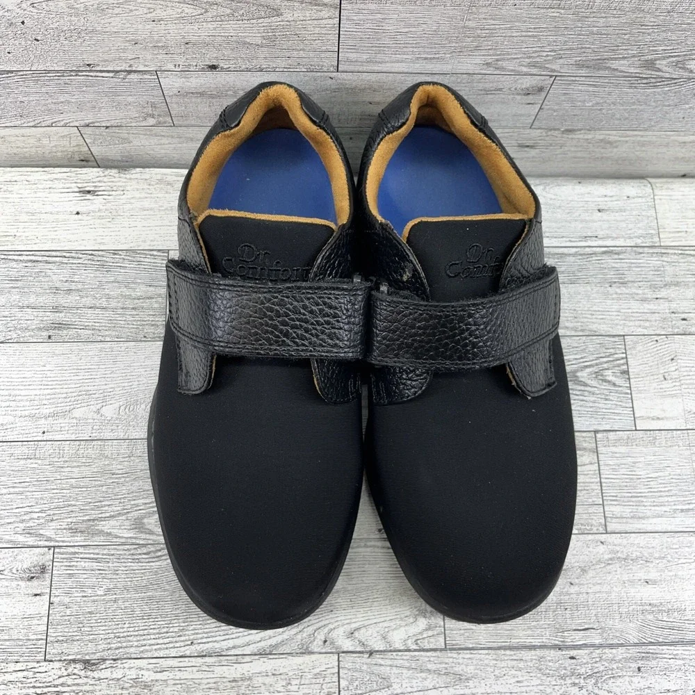 Dr Comfort Brian X-Depth 6910 Black Leather‎ Comfort Shoes Men Size 6XW